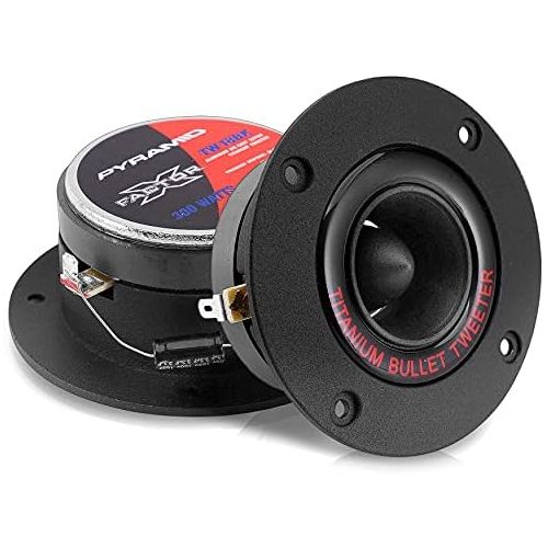  Pyramid TW18BK 3.25?Inch 300?Watt Aluminum Die Cast Super Titanium Tweeter