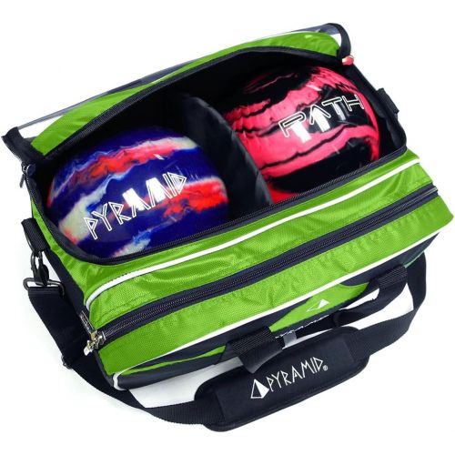  Pyramid Path Double Tote Plus Clear Top Bowling Bag