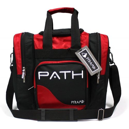  Pyramid Path Pro Deluxe Single Bowling Ball Tote Bowling Bag - Holds One Bowling Ball, One Pair of Bowling Shoes Up to Mens 15 Shoes and Accessories