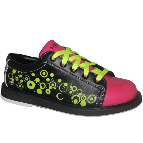  Pyramid Womens Rain BlackHot PinkLime Green Bowling Shoes