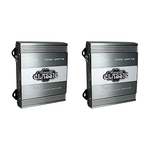  Pyramid New PB715X 1000W 2 Channel Car Audio Amplifier Power Amp MOSFET 2 Ohm (2 Pack)