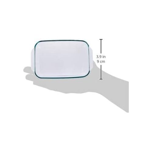  Pyrex Basics Clear Oblong Glass Baking Dishes, 2 Piece Value-plus Pack Set Made in the USA