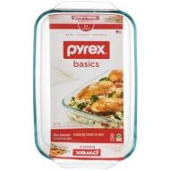 Pyrex Basics 3 Quart Oblong Glass Baking Dish, Clear 9 x 13 inch (Set of 2)