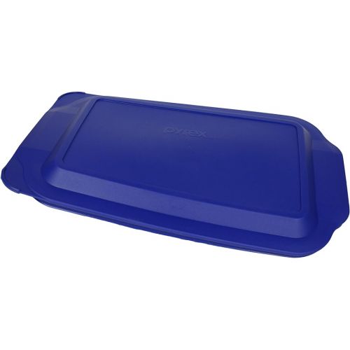  Pyrex 233 3qt Glass Baking Dish with 233-PC 3qt Blue Lagoon Lid