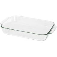 Pyrex Basics 2 Quart Glass Oblong Baking Dish, Clear 7 x 11 inch (Pack of 2)