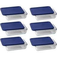 Pyrex 3 Cup Storage Plus Rectangular Dish With Plastic Cover Sold in packs of 6