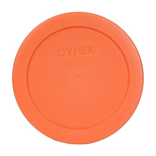  Pyrex (1) 7402-PC 6/7 Red, (2) 7201-PC 4 Cadet Blue, (2) 7200-PC 2 Orange, (1) 7202-PC 1 Green, (2) 7210-PC 3 Light Green, & (1) 7211-PC 6 Red Plastic Lid, Made in USA