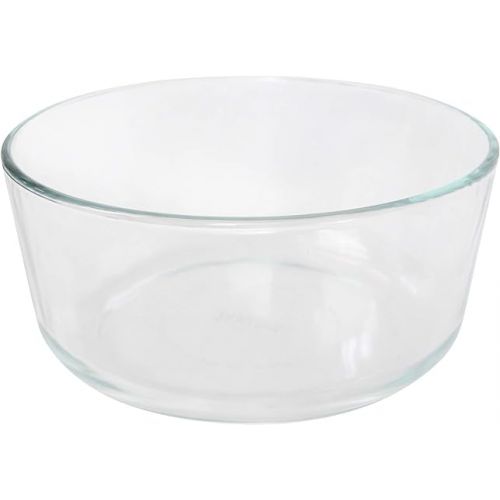  Pyrex 7 Cup Storage Capacity Plus Round Dish with Plastic Cover Sold in Packs of 4, Pack of 4, Red