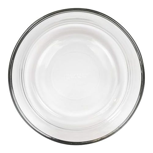  Pyrex Storage 4-Cup Round Dish with Red Plastic Cover, Clear (Case of 4 Containers), 4 pack