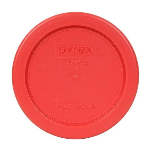  Pyrex 9 Item Bundle: (2) 7402-PC Fuschia Pink Lids, (2) 7201-PC Purple Lids, (3) 7200-PC Lawn Green Lids, (2) 7202-PC Red Lids Made In The USA