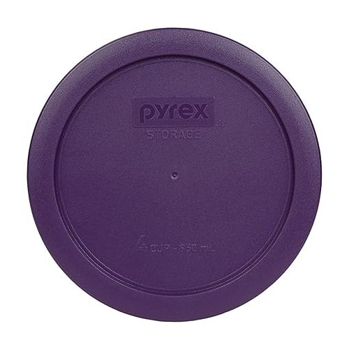  Pyrex 9 Item Bundle: (2) 7402-PC Fuschia Pink Lids, (2) 7201-PC Purple Lids, (3) 7200-PC Lawn Green Lids, (2) 7202-PC Red Lids Made In The USA