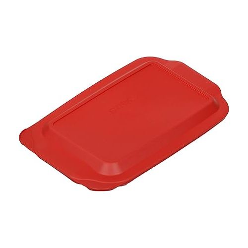  Pyrex 233-PC 3qt Red Food Storage Replacement Lid (2-Pack)
