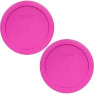 Pyrex 7201-PC 4-Cup Pink Round Plastic Food Storage Lid, Made in USA - 2 Pack