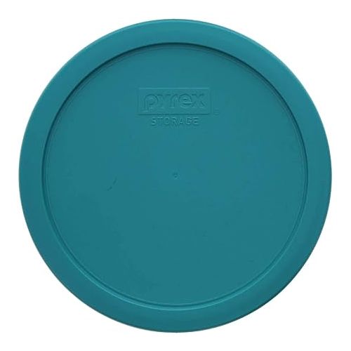  Pyrex 7402-PC 7-Cup Turquoise Plastic Food Storage Lid, 2 Pack - Original Genuine Pyrex - Made In The USA