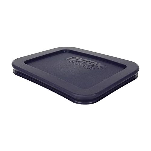  Pyrex 7213-PC 1.9-Cup Dark Blue Plastic Food Storage Lid, Made in USA - 2 Pack