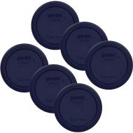 Pyrex 1 Cup Round Plastic Cover Lids, 6-Pack, Blue