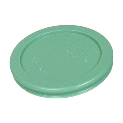  Pyrex Bundle - 2 Items: 7202-PC 1-Cup Green Plastic Food Storage Lids, Made in USA