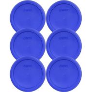 Pyrex 7201-PC Round 4 Cup Storage Lid for Glass Bowls (6, Light Blue), 950 milliliters