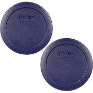 Pyrex 7200-PC 2 Cup Dark Blue Round Storage Lids - 2 Pack