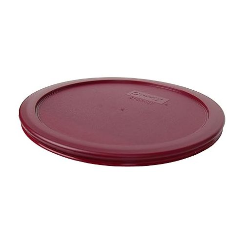  Pyrex (3) 7200-PC Sea Glass Lids & (2) 7201-PC Jet Grey Lids & (2) 7402-PC Sangria Lids Made in the USA