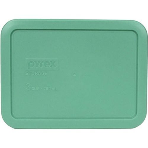  Pyrex Bundle - 5 Items: (2) 7200-PC 2-Cup Orange Lids, (1) 7201-PC 4-Cup Cadet Blue Lid, (1) 7210-PC 3-Cup Light Green Lid, (1) 7211-PC 6-Cup Red Lid Made in the USA