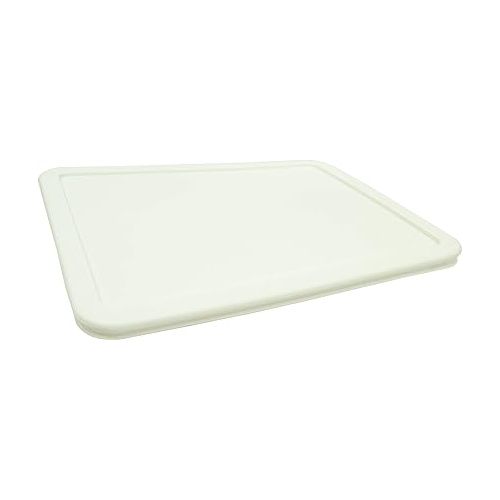  Pyrex 7212-PC White Plastic Rectangle Replacement Storage Lid, Made in USA - 4 Pack