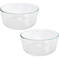 Pyrex Simply Store 7203 Round Clear Glass Food Storage Bowl - 2 Pack Made in the USA