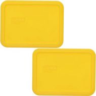 Pyrex 7210-PC 3-cup Meyer Lemon Yellow Lid (2-Pack)