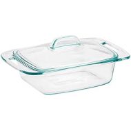 Pyrex Non-porous Glass Covered Casserole 2 Clear - Case Of: 2;4