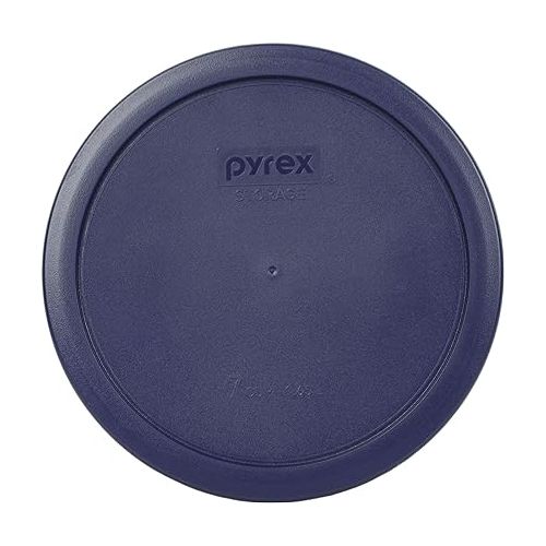  Pyrex (2) 7402-PC 6/7 Cup Blue, (2) 7201-PC 4 Cup Cadet Blue, (3) 7200-PC 2 Cup Blue, (3) 7202-PC 1 Cup Cadet Blue Replacement Food Storage Lids, Made in USA