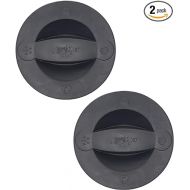 Pyrex 516-RRD-PC 2-Cup Black Measuring Cup Lids - 2 Pack Made in the USA