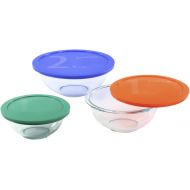 Pyrex Smart Essentials 6-Piece Glass Mixing Bowl Set,1.5 quarts