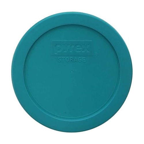  Pyrex 7201-PC 4-Cup Turquoise Plastic Replacement Food Storage Original Genuine Pyrex Lid, Made in USA - 4 Pack