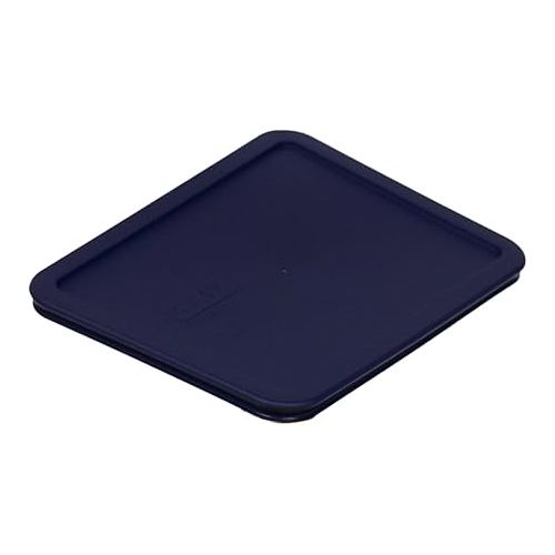  Pyrex Blue 6-cup RECTANGULAR Plastic Cover 7211-PC, 2 pack - Original Genuine Pyrex - Made in the USA