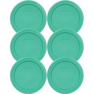 Pyrex 7202-PC 1 Cup Green Round Plastic Replacement Lid - 6 Pack