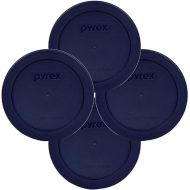 Pyrex Blue 2 Cup Round Storage Cover #7200-PC for Glass Bowls 4-Pack - Original Genuine Pyrex - Made In The USA