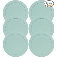 Pyrex 7201-PC 4-Cup Muddy Aqua Plastic Replacement Food Storage Lid, Made in USA - 6 Pack