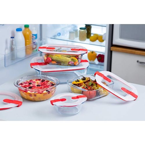  Pyrex 216PH00 Cook&Heat Cook & Heat rechteckig glas Frischhaltedose mit Deckel