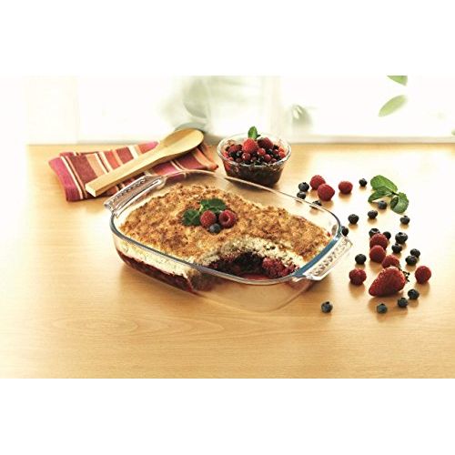  Pyrex 1040733 Ofenform eckig 34 x 22cm, mit Griffen, Glas