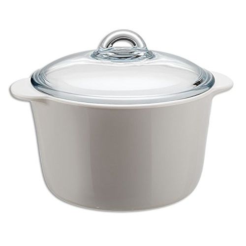  Pyrex Kasserolle - Rund - 3 L - 20 cm , Temperaturbestandig von - 40° C bis + 800° C.