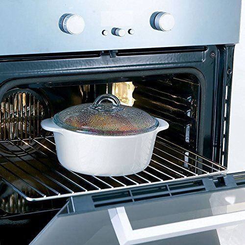  Pyrex Kasserolle - Rund - 3 L - 20 cm , Temperaturbestandig von - 40° C bis + 800° C.