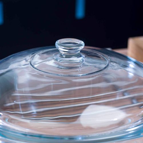  Pyrex 4936920 Glas-Schmortopf rund, 3,5 l, Transparent