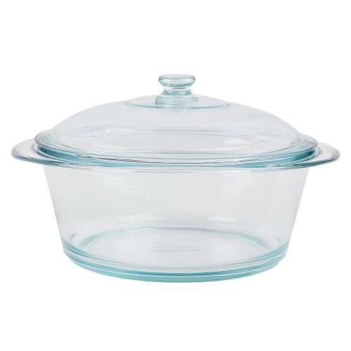  Pyrex 4936920 Glas-Schmortopf rund, 3,5 l, Transparent