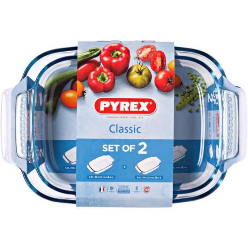  Pyrex Classic Ofenform, Glas, 39 x 24-3,8 l, 35 x 22  2,9 l