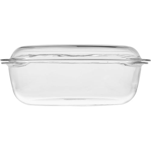  Pyrex VIDRIO 4937386 Schmortopf oval 3,0l mit Deckel Glas Classic, transparent, 33 x 20 x 10 cm, durchsichtig, 6.42 cm