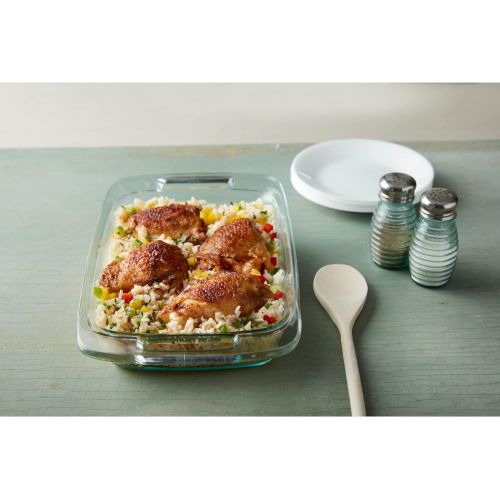  Pyrex Easy Grab Glass Food Bakeware and Storage Container (2-Quart, BPA Free Lid)