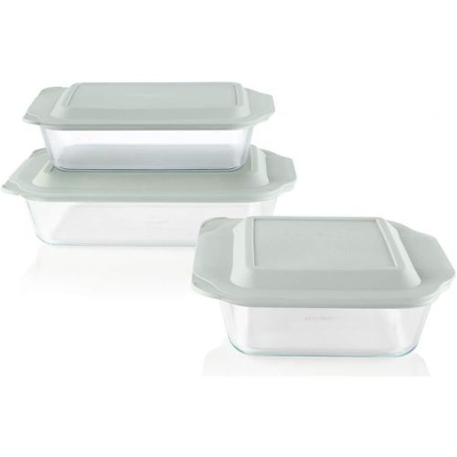  Pyrex Deep Baking Dish Set (6-Piece, BPA-Free Lids): Kitchen & Dining