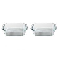 Set of 2 Pyrex 8 Square Baking Dish bundled by Maven Gifts: Kitchen & Dining