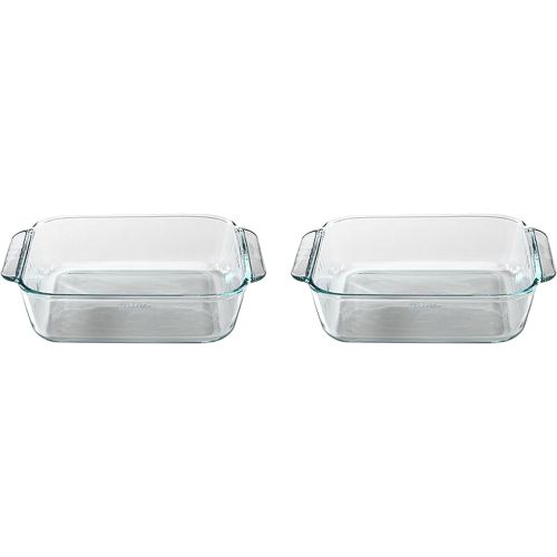  Set of 2 Pyrex 8 Square Baking Dish bundled by Maven Gifts: Kitchen & Dining