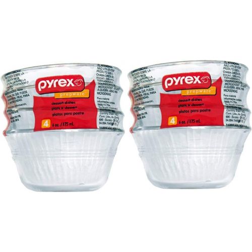  Pyrex 6-Ounce Custard Cups, Set of 4 (2)